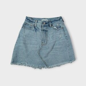 Women's Pacsun Denim Skirt Light Wash 24 inch Waist